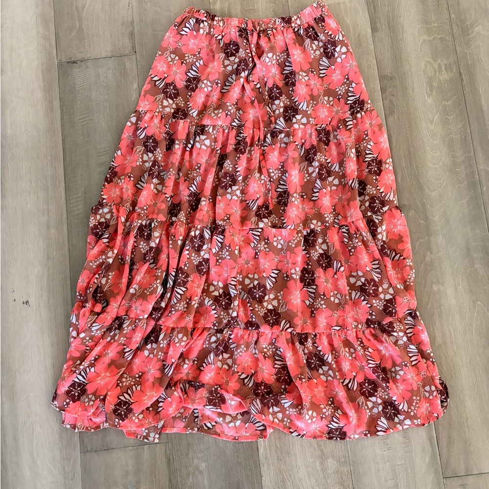 Floral Aerie Maxi Skirt